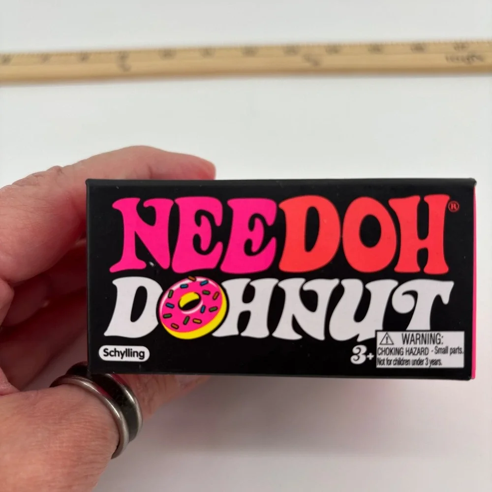 Schylling NeeDoh Dohnut Fidget Toy Kids OS Pink Squishy Stress Relief